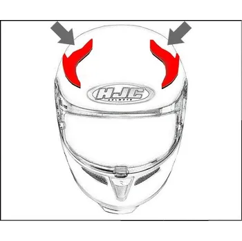 Helma na motorku HJC ventilace RPHA 71 Horní black/pearl/clear