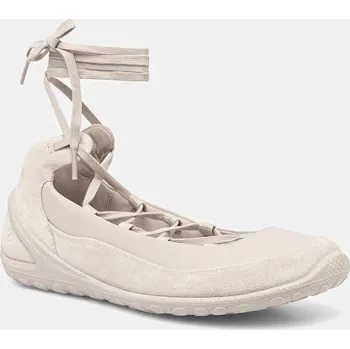 Dámské baleríny Kožené baleríny Ecco BIOM Lite Lace-Up béžová barva, 802453-58261 802453.58261 80X, EUR 37