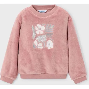 Dívčí mikina Mikina Mayoral růžová barva, 4432 4432.6J.Mini.9BYA 30X, vel. 140