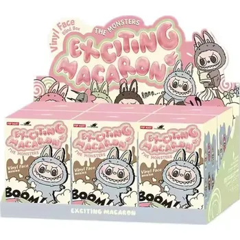 plyšák Nonari Sada 6 ks plyšových figurek ve stylu Labubu - V1 Exciting Macaron edition (6ks)