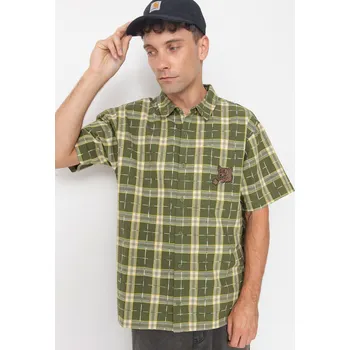 Pánská košile Santa Cruz Braun Great Outdoors (iguana check) XL, zelená