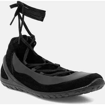 Dámské baleríny Kožené baleríny Ecco BIOM Lite Lace-Up černá barva, 802453-51052 802453.51052 99X, EUR 42