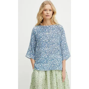 Dámská halenka Hedvábná halenka Weekend Max Mara 2515111102600 modrá 55X, vel. 36