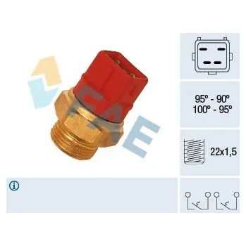 Ventilátor topení a klimatizace Teplotní spínač, větrák chladiče FAE 37960