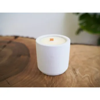 Svíčka Sójová Svíčka v Betonu s Vůní Borovice