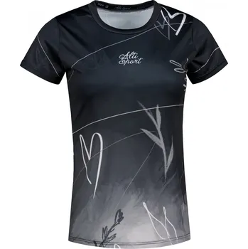 Dámské tričko Dámské funkční triko premium ALTISPORT VOJ/ALW083TR01 ČERNOBÍLÁ L