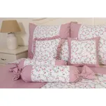 Podpěrová s.r.o. Bavlněné povlečení VIVIENE / růžový proužek S KRAJKOU Velikost: 200x200 (1x), 70x90 cm krajka (2x) ŠEV na peřině