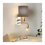 Eglo 96481 - LED Flexibilní svítidlo PASTERI 1xE27/40W+LED/3,8W šedá (bazar)