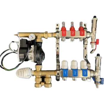 rozdělovač topení WESPO Rozdělovač s mísící sadou HERZ 4 okruhy včetně čerpadla - SADA
