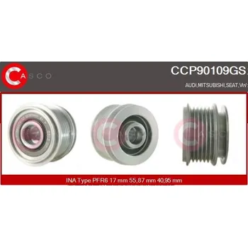 Alternátor Řemenice, generátor CASCO CCP90109GS