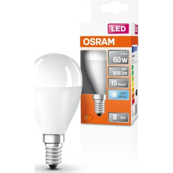 Žárovka LED žárovka E14 P45 7W = 60W 806lm 4000K Neutrální 200° OSRAM STAR