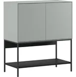 Marckeric Zeleno-černá lakovaná komoda Amira 80 x 40 cm