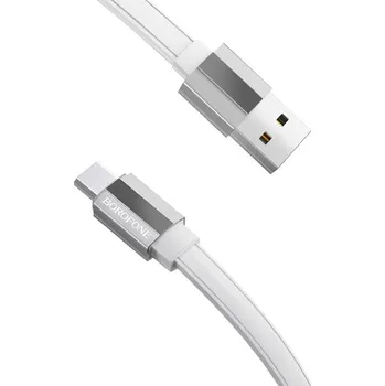 Datový kabel Micro USB kabel Borofone 1.8 m - bílá