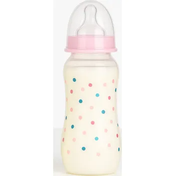 Baby Nova láhev plastová s potiskem 240 ml - RŮŽOVÁ