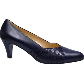 Dámské lodičky Vycházková obuv-lodičky, De-Plus, šíře G, tmavě modrá (granat/F-553): Modrá Hladká kůže 28 42 G - standardní šíře (27998-27998)