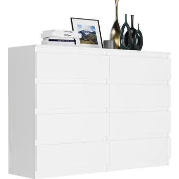 Komoda Moderní komoda s 8 zásuvkami R-140-S8 - různé barevné varianty Bílá