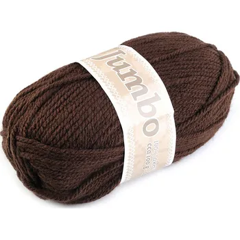 Příze Pletací příze Jumbo 100 g hnědá 1 ks