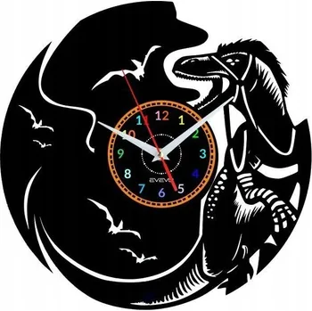 Hodiny Dinosaurus Raptor Nástěnné Hodiny Vinylová Deska Moderní Dekorativní Na Zeď