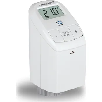 Centrální jednotka pro chytrou domácnost Homematic IP Termostatická hlavice Basic (UK) - HmIP-eTRV-B-UK - Obrácený displej pro horizontální čtení