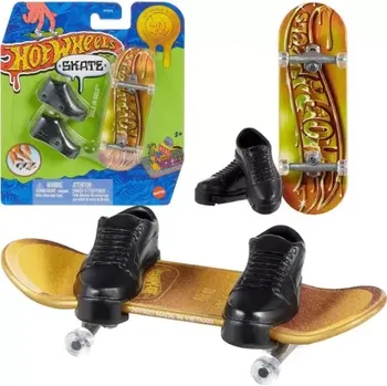 Hot Wheels Prstový skateboard + topánky