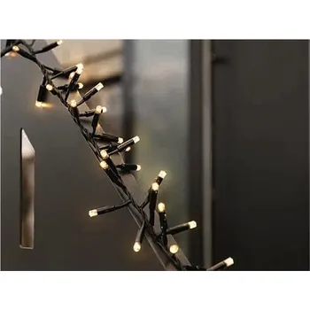 Vánoční dekorace LAALU Vánoční světelný řetěz TEPLÁ BÍLÁ 3 m JEŽEK - PROFI - spojovací