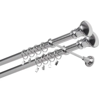 Garnýž Garnýž kovová 260 cm dvouřadá - dvojitá 25/25 Žezlo double Nerez