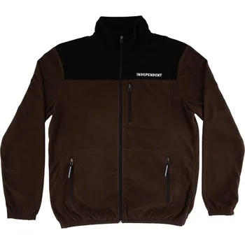 Pánská větrovka INDEPENDENT bunda - BTG Fleece L/S Jacket Dk Brown/Black (154873) velikost: M