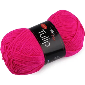Příze Pletací příze Tulip 100 g růžová neon 1 ks