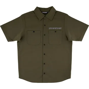 Pánské oblečení INDEPENDENT triko - Union S/S Work Top Olive (154848)