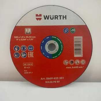 Řezný kotouč Řezací kotouč pro ocel 22,23-D230X1,9MM Wurth