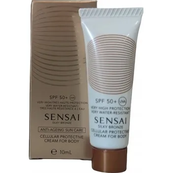 Přípravek na opalování Opalovací krém Sensai SILKY BRONZE SPF 50, 10 ml