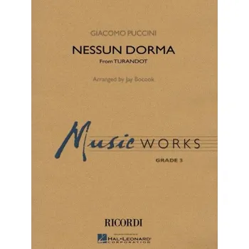 Giacomo Puccini: Nessun Dorma from Turandot (noty pro koncertní orchestr, party, partitura)