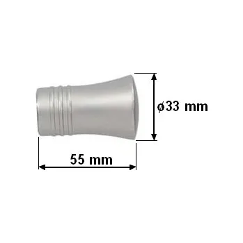 Příslušenství pro garnýž Koncovka pro tyč 16mm Capri - satina