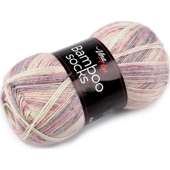 Pletací příze Bamboo Socks / ponožkovka 100 g režná světlá 1 ks