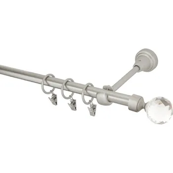 Garnýž Garnýž kovová 420 cm jednořadá 16 Koule crystal chrom mat