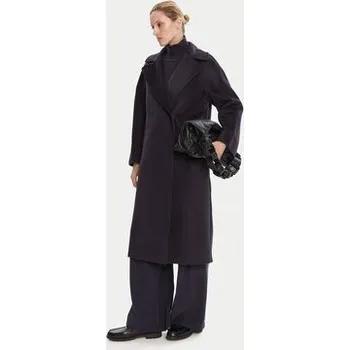 Dámský kabát Weekend Max Mara Vlněný kabát Resina 2525016031 Tmavomodrá Regular Fit 36
