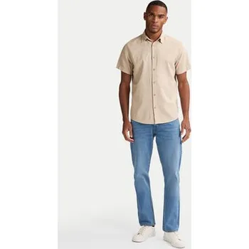Pánská košile Petrol Industries Košile M-1050-SIS414 Béžová Regular Fit M