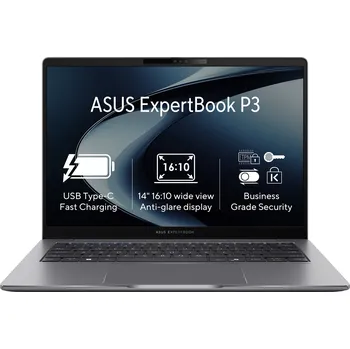 Notebook ASUS ExpertBook P3/P3405CVA/i5-13420H/14,0"/WUXGA/16GB/1TB/UHD Xe/W11P/Gray/2R