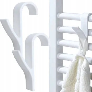 Věšák 2x HÁČEK VĚŠÁK NA RADIÁTOR KOUPELNOVÝ HÁČKY VĚŠÁKY