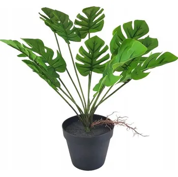 umělá květina UMĚLÁ DEKORATIVNÍ ROSTLINA MONSTERA V KVĚTINÁČI 4
