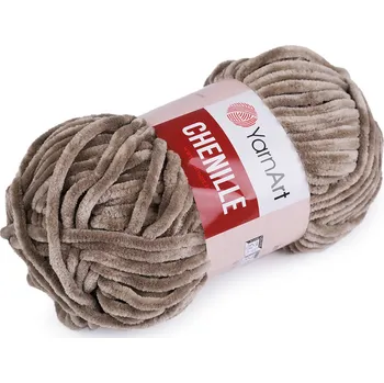 Příze Pletací žinylková příze Chenille 100 g béžová 1 ks