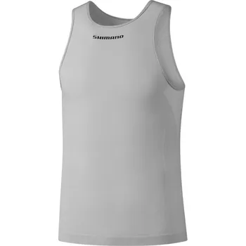 cyklistický dres SHIMANO Cyklistické triko bez rukávů - VERTEX SL - šedá