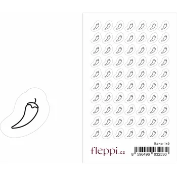 samolepka Fleppi Samolepky ikonky - Paprička