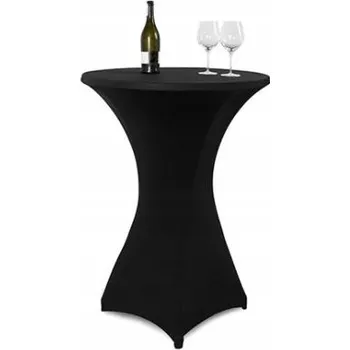 Prostěradlo Ubrus kulatý meble odnowa černý polyester 80 cm