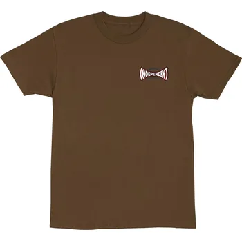 Pánské oblečení INDEPENDENT triko - Rose Span S/S Heavyweight T-Shirt Dk Chocolate (155154)