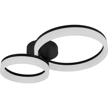 Trio Leuchten R63601232 SCOPE - Stropní LED černé svítidlo 51 x 33cm, 22W, 2800lm, 3000K (Moderní stropní přisazený lustr v černé barvě)