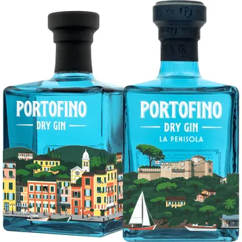 Gin Set Portofino Gin + Portofino Dry Gin La Penisola (set 1 x 0.5 l, 1 x 0.5 l)
