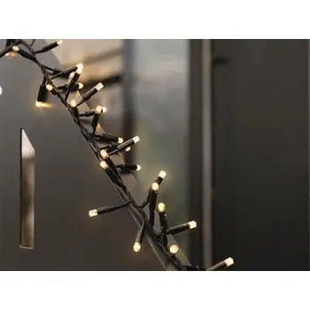 Vánoční dekorace Vánoční osvětlení Vánoční světelný řetěz TEPLÁ BÍLÁ 3 m JEŽEK - PROFI - spojovací