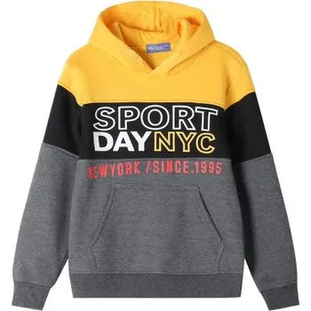 Chlapecká mikina GLO-STORY Chlapecká mikina GLO STORY sport day nyc přes hlavu Barva: Žlutočernošedá, Velikost: 140
