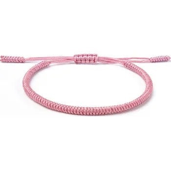 Náramek Tibetský náramek pro štěstí - SVĚTLE RŮŽOVÝ